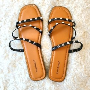 pierre dumas • pyramid stud sandals